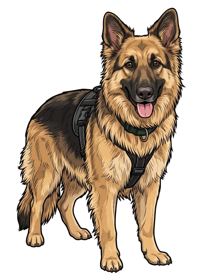 Print-ready pet cartoon design