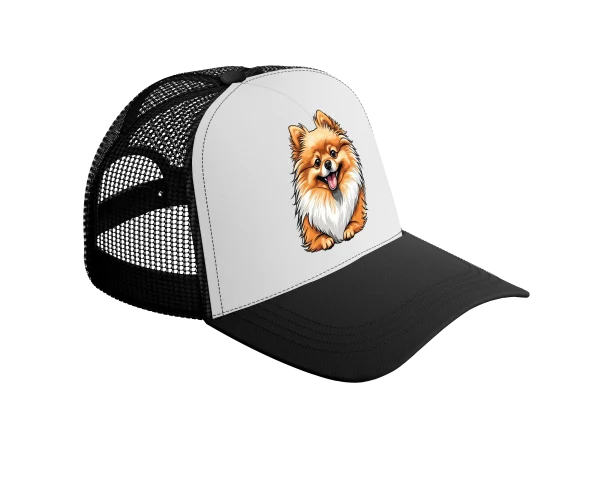 Pomeranian Portrait Trucker Cap - Image 3